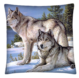 Polštář s vlkem 10 Mybesthome 40x40 cm
