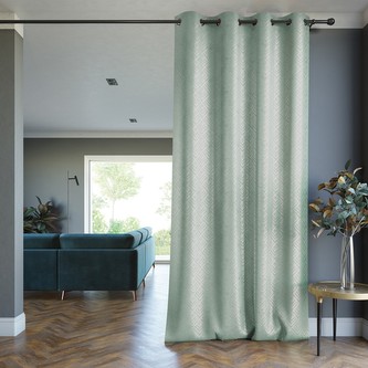 Dekorační závěs zatemňující s kroužky CAPRI - BLACKOUT 140x250 cm (1 kus) mátová MyBestHome Dekorační závěs zatemňující s kroužky CAPRI - BLACKOUT 140x250 cm (1 kus) mátová MyBestHome