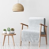 Přehoz na křeslo - mikrovláknový pléd TERCA bílá 70x160 cm Mybesthome