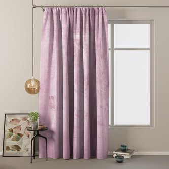 Dekorační velvet závěs s řasící páskou RAFAEL růžová 140x245 cm MyBestHome