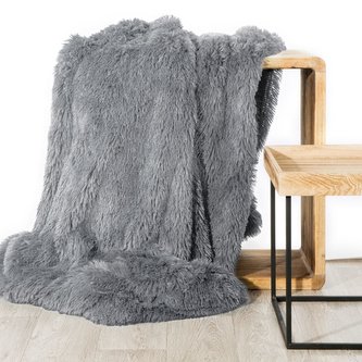 Deka - přehoz na pohovku z mikrovlákna TERCA 200x220 cm šedá Mybesthome