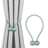 Dekorační ozdobná spona na závěsy s magnetem TOLEDO šedá Mybesthome 2 kusy v balení