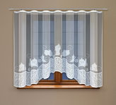 Dekorační žakárová záclona s řasící páskou MNIAU 160 bílá 300x160 cm MyBestHome