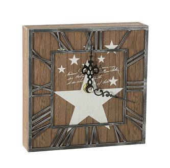 Stolní hodiny TEXAS 16x4x16 cm Mybesthome