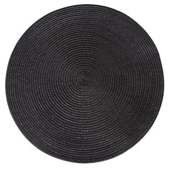 Prostírání kulaté SPLOT černá O 38 cm Mybesthome