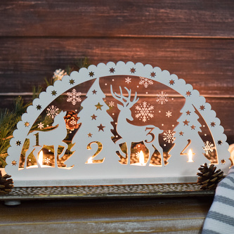 Adventní svícen Sobi a stromky