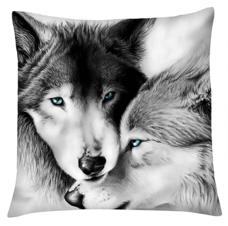 Polštář s vlkem 01 Mybesthome 40x40 cm