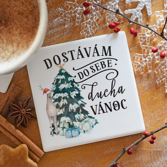 Keramický podtácek - Vánoční duch