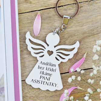 Klíčenka anděl - Paní asistentka