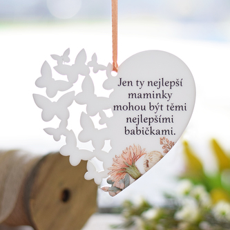 Srdce s motýly - Nejlepší maminky - babičky.