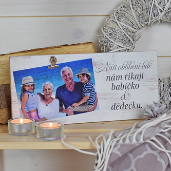 Fotocedulka pro babičku a dědečka