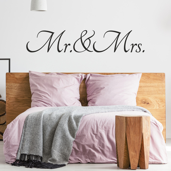 Samolepka Mr&Mrs;