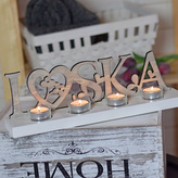 Svícen Láska - šedá