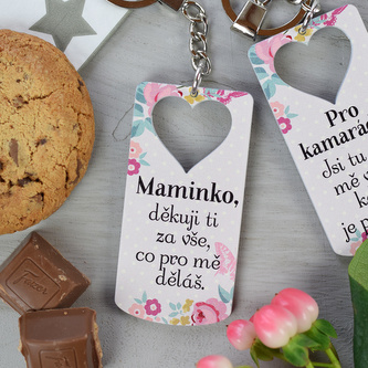 Klíčenka s květy - pro maminku
