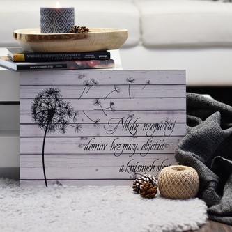 Cedulka - Nikdy neopúštaj domov - SK verze - světlá