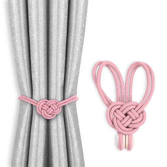 Dekorační ozdobná spona na závěsy s magnetem EDMOND růžová Mybesthome 2 kusy v balení Dekorační ozdobná spona na závěsy s magnetem EDMOND růžová Mybesthome 2 kusy v balení