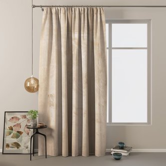 Dekorační velvet závěs s řasící páskou RAFAEL krémová 140x270 cm MyBestHome