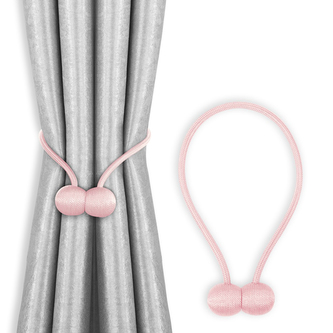 Dekorační ozdobná spona na závěsy s magnetem TOLEDO broskvová Mybesthome 2 kusy v balení Dekorační ozdobná spona na závěsy s magnetem TOLEDO broskvová Mybesthome 2 kusy v balení