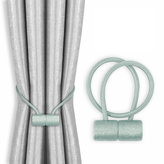 Dekorační ozdobná spona na závěsy s magnetem HANOI mátová Mybesthome 2 kusy v balení