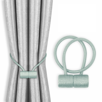 Dekorační ozdobná spona na závěsy s magnetem HANOI mátová Mybesthome 2 kusy v balení Dekorační ozdobná spona na závěsy s magnetem HANOI mátová Mybesthome 2 kusy v balení