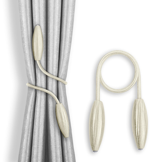 Dekorační ozdobná spona na závěsy BRAVO krémová Mybesthome 2 kusy v balení Dekorační ozdobná spona na závěsy BRAVO krémová Mybesthome 2 kusy v balení