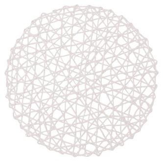 Prostírání kulaté bílá CARTA O 38 cm Mybesthome