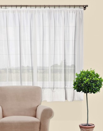 Dekorační oblouková krátká záclona WINTER bílá 300x160 cm MyBestHome