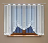 Dekorační žakárová záclona s řasící páskou YULIANA 160 bílá 300x160 cm MyBestHome