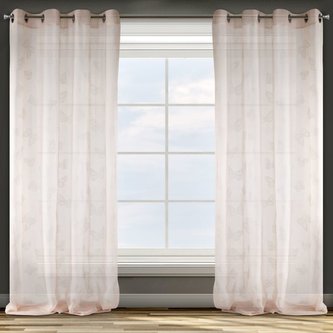 Dekorační vzorovaná záclona FLY růžová 140x250 cm MyBestHome