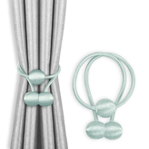 Dekorační ozdobná spona na závěsy s magnetem MONZA mátová Mybesthome 2 kusy v balení