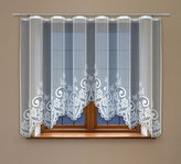 Dekorační žakárová záclona s řasící páskou ADILEN 160 bílá 300x160 cm MyBestHome