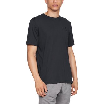 Tričko Sportstyle Left Chest SS Black - Under Armour - Velikost: XL