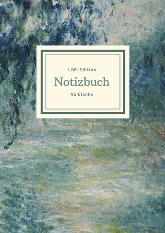 Notizbuch schön gestaltet mit Leseband - A5 Hardcover blanko - 100 Seiten 90g/m² - Motiv 