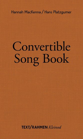 Convertible Song Book