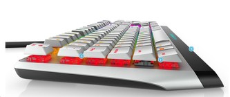 Dell Alienware  510K Low-profile RGB Mechanical Gaming Keyboard - AW510K (Lunar Light)