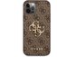 Guess PU 4G Metal Logo kryt iPhone 12/12 Pro hnědý