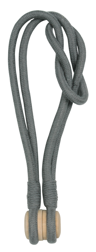 Dekorační ozdobná šňůra na závěsy s magnetem OLINA šedá 46 cm Mybesthome