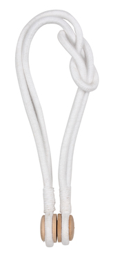 Dekorační ozdobná šňůra na závěsy s magnetem OLINA bílá 46 cm Mybesthome