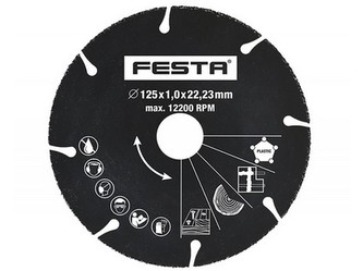 kotouč řez.univerzál.125x1,0x22,2mm karbidový FESTA