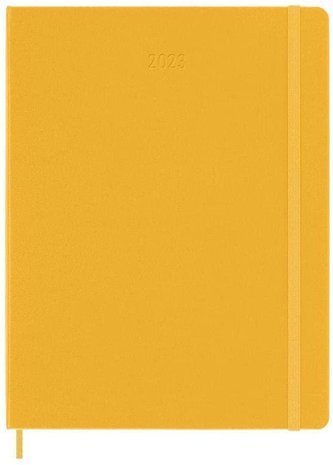 Moleskine Plánovací zápisník 2023 tvrdý oranžový XL