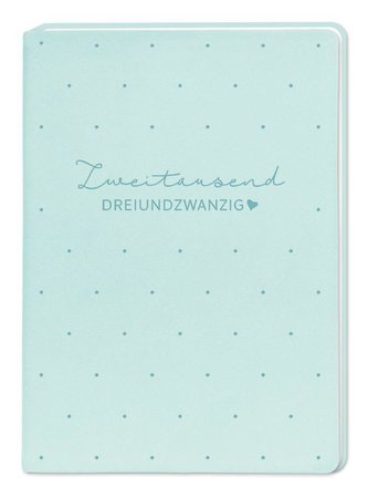 Terminplaner Lederlook A5 "Mint" 2023