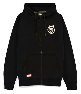 Pánská mikina Marvel|Loki: Logo (XL) černá bavlna