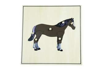 Puzzle s kostrou - kůň