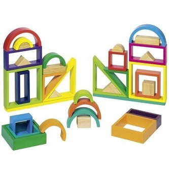 Stavební kostky – Duha, 38 ks