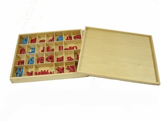 Malá pohyblivá abeceda, dřevěná