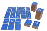 Destičky s čísly a písmeny