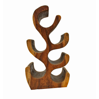 WoodTeak Teakový stojan na víno