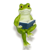 Keramická Žába s knihou
