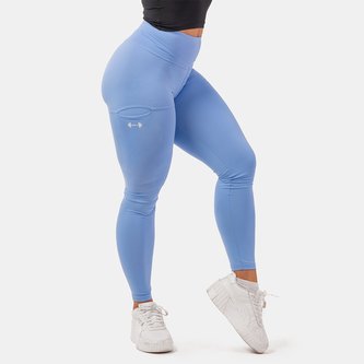 Dámské legíny Active High Waist Smart Pocket Light Blue - NEBBIA - Velikost: S
