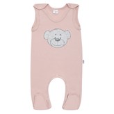Kojenecké bavlněné dupačky New Baby BrumBrum old pink - velikost 74 (6-9m)